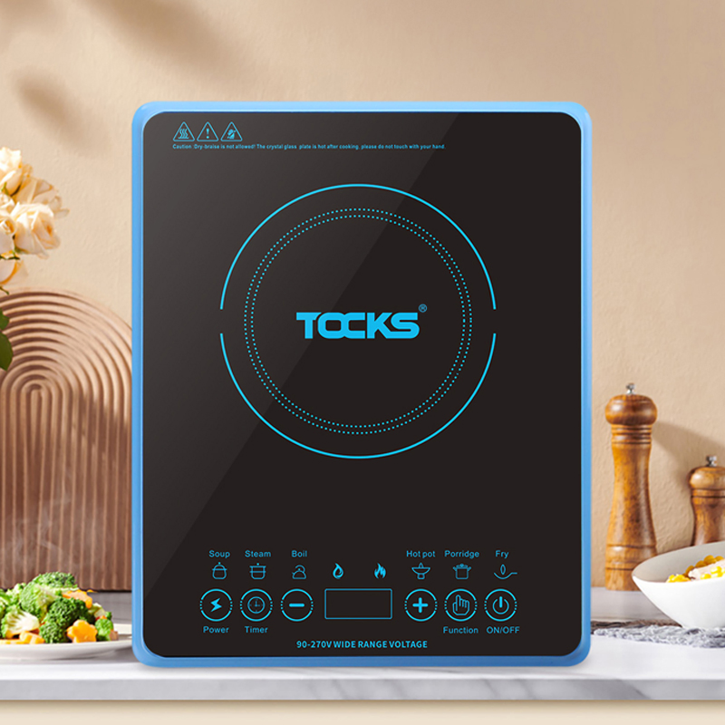Touch control blue color premium induction stove induction cooktop 8-different cooking mode CC-021