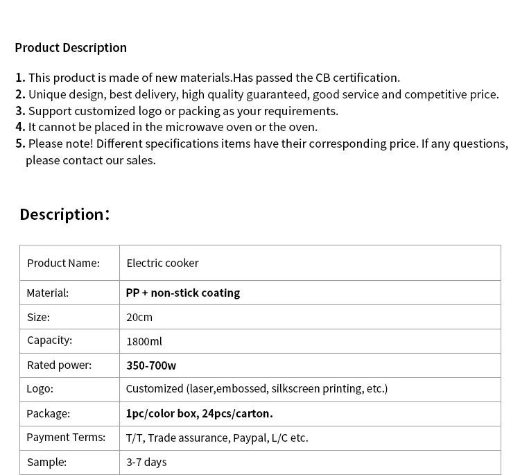 Electric Cooking Pot 5
