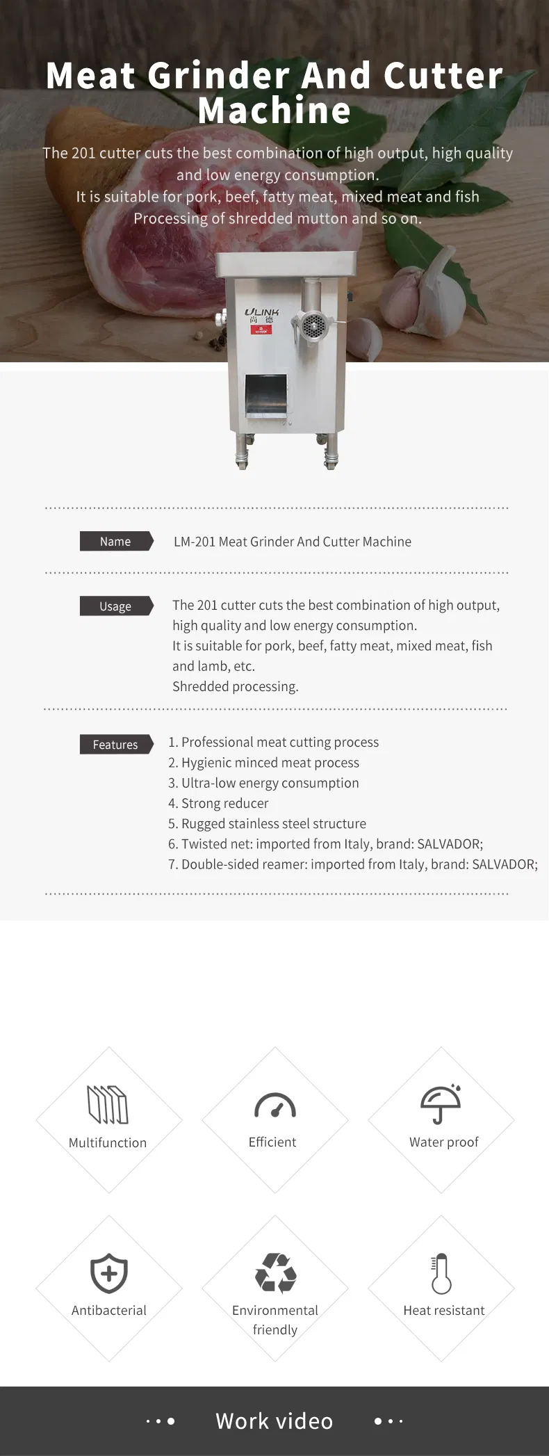 Industrial Meat Grinder