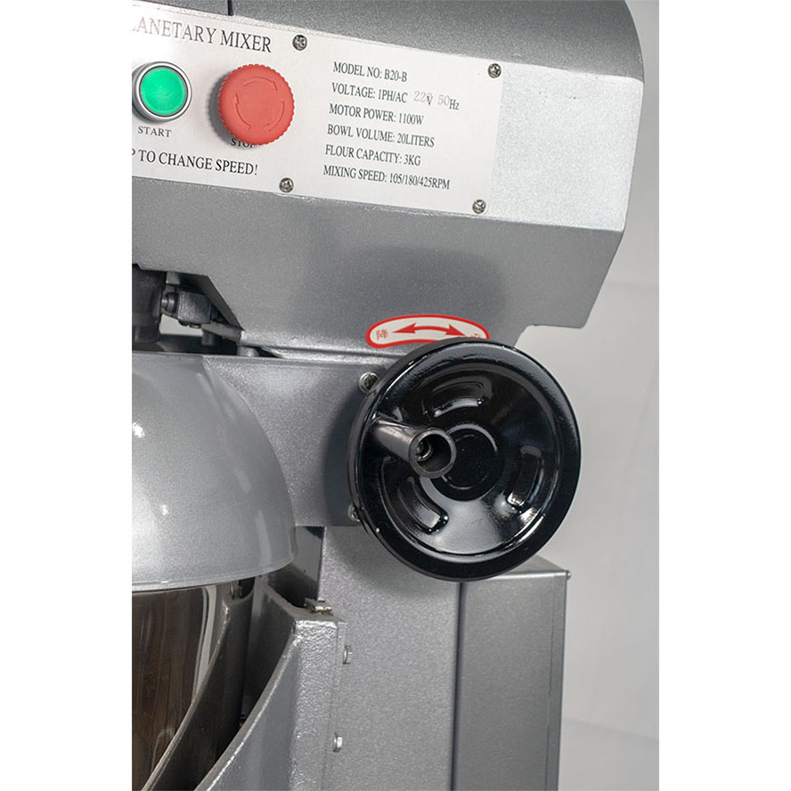 Double Planetary Mixer machine with Protective Commercial Baking Equipmen B20 Multi-Functional Stand Mixer and Food Mixer for Whipping and Mixing Spiral Mixers
