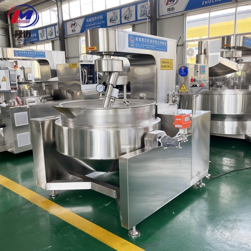 Automatic Tilting Gas Electric Steam Chicken Cooking Mixer Planetary Double Jacketed Kettle