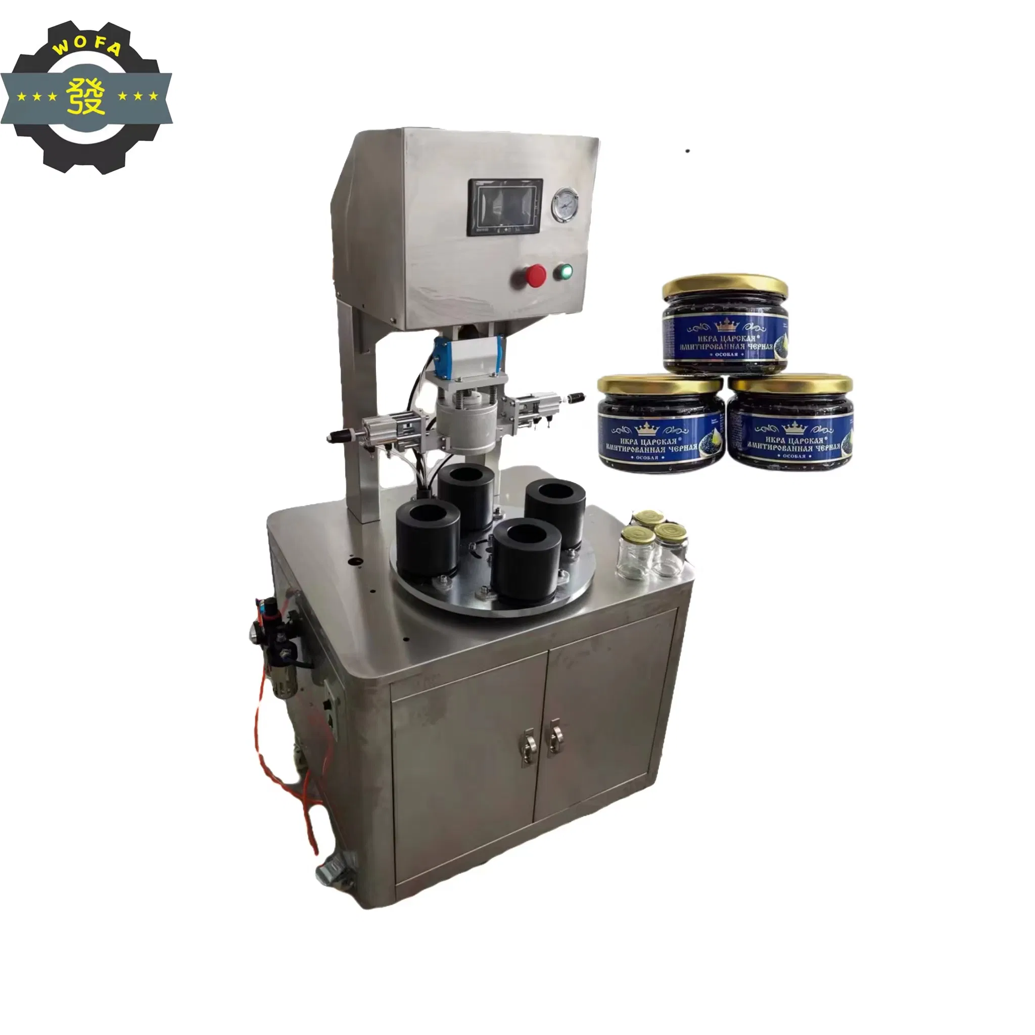 Jia He Wf-Xg4 Tomato Sauce Vacuum Sealer Machine Bottle Sealer Vacuum Sealer Capping Machine for Bottle Capper Glass Jar