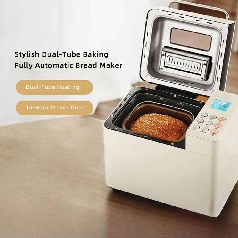 Double-Tube Bread Machine Maker Multi-Functional Automatic Breakfast Toaster