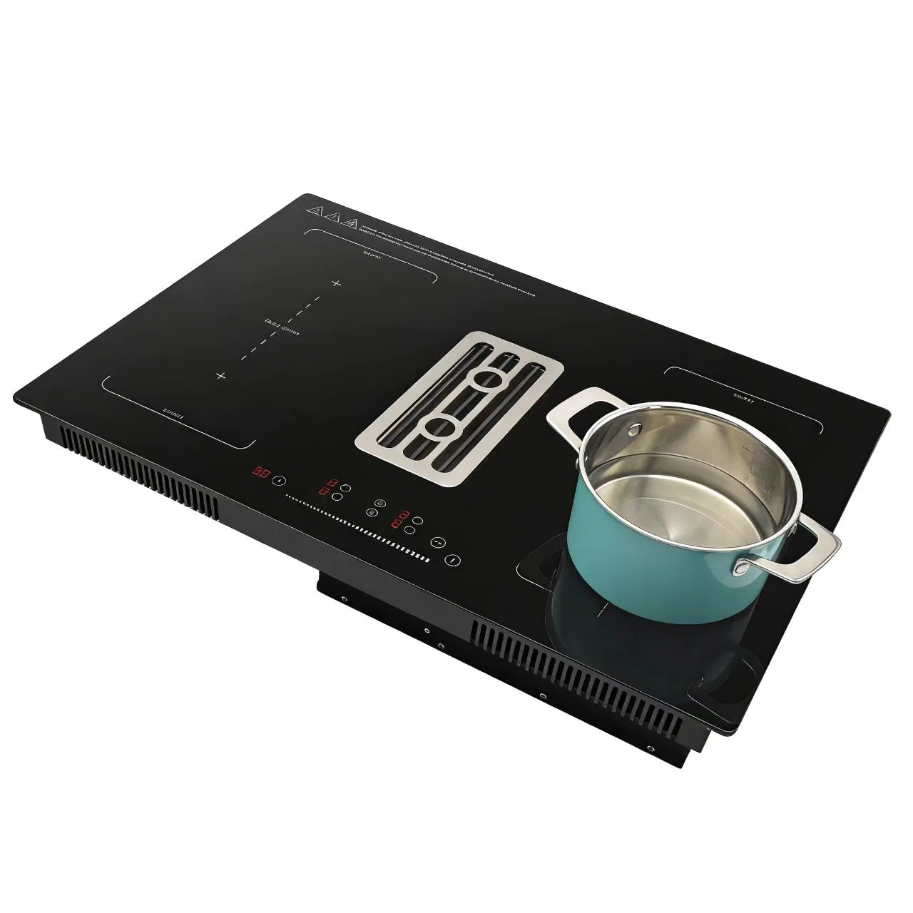 Induction Cooktop with Downdraft Extractor