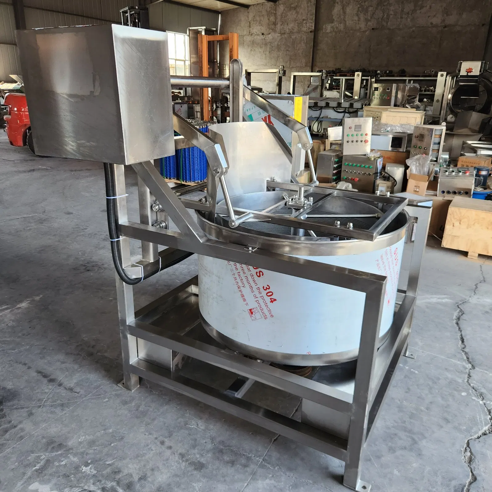 Industrial Centrifugal Food Dehydrator/Automatic Discharge Dehydrator for Fruits, Vegetables, Chicken, and Pork Ribs