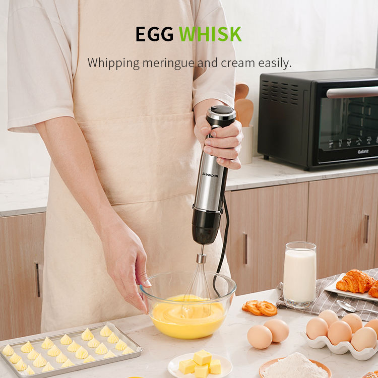 Save Gdor Chopper Titanium Blades Immersion Blender 5 in 1 Hand Blender 10oow Heavy Duty Motor Egg Whisk Mixer