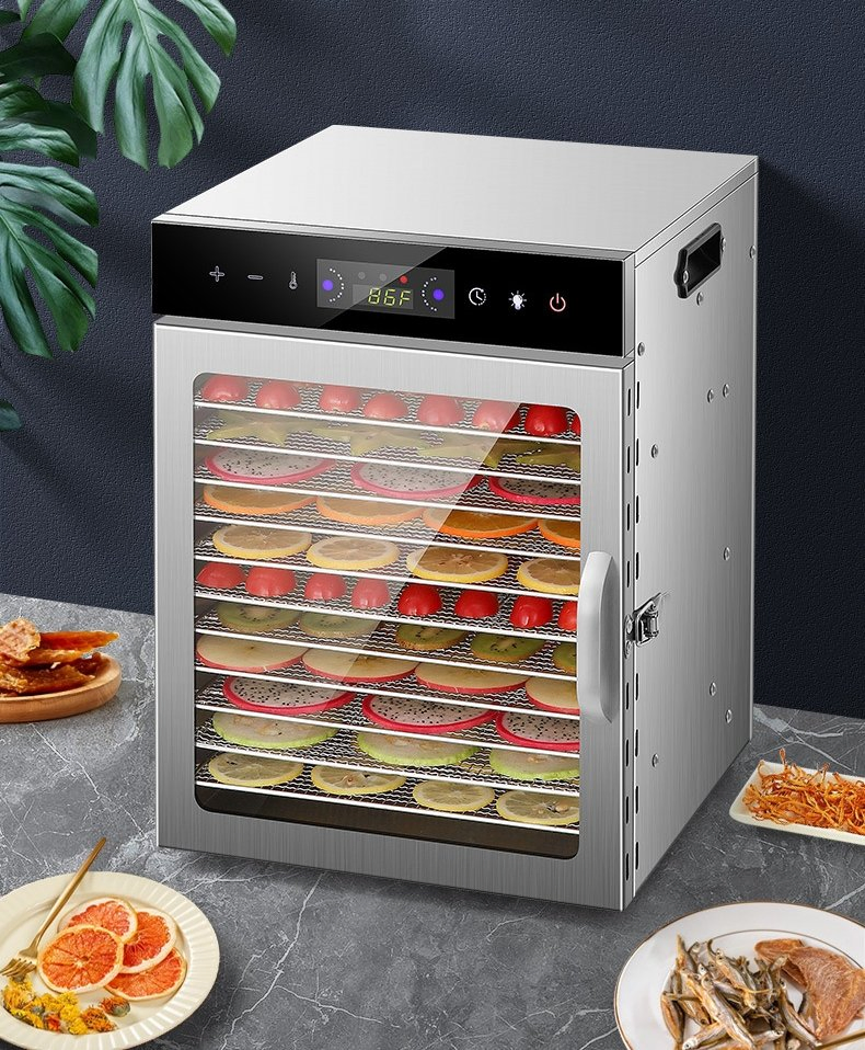 12 Layer Commercial Fruit and Vegetable Dryer Machine 800W Large Capacity Food Dehydrator