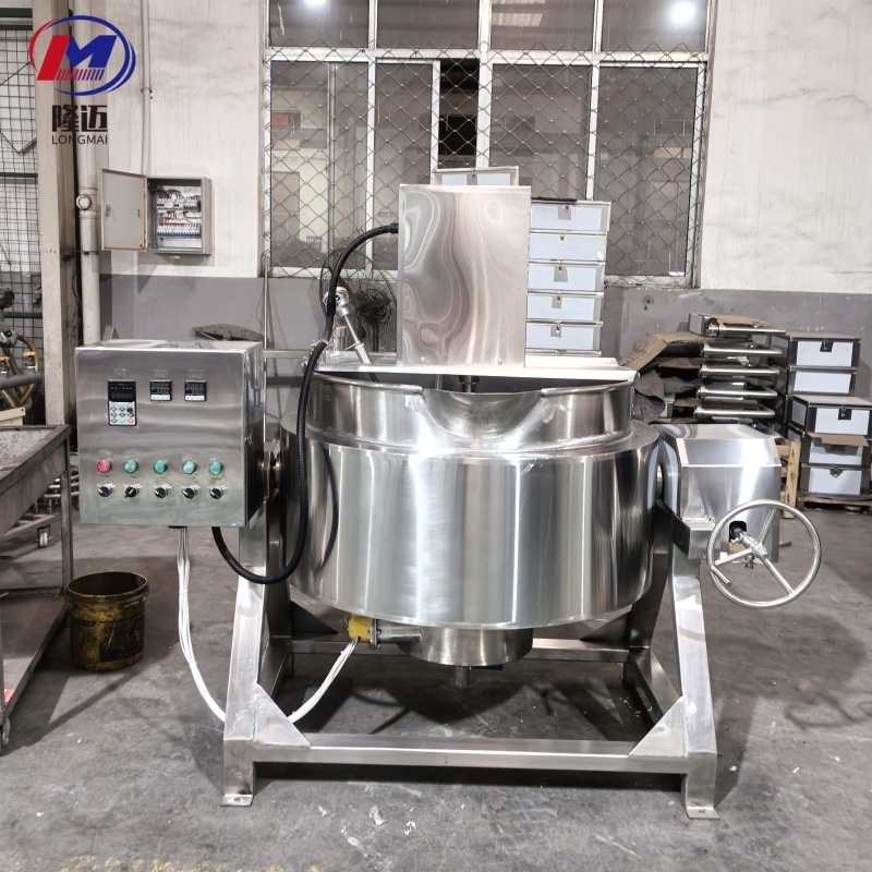Industrial Steam Electric Oil Sugar Chicken Tilting Cooking Machine Double Jacketed Kettle