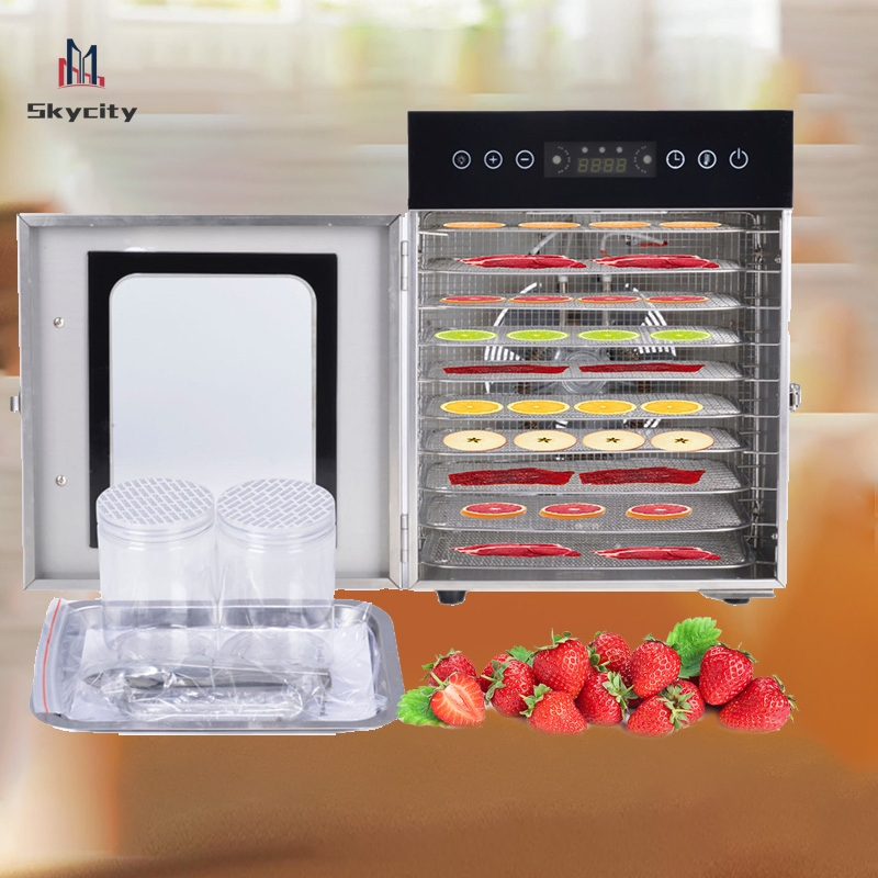 Best Top Rated Good Commercial Industrial Small Meat Mushroom Fruit Vegetable Herb Food Dehydrator Machine for Jerky Food Dehumidifier Beef Jerky Dryer