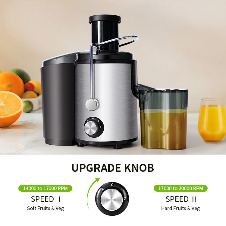 Quick Juicing Maker Quiet Motor Easy to Clean Large Feed Chute Dual Speed Setting Juicer Extractor