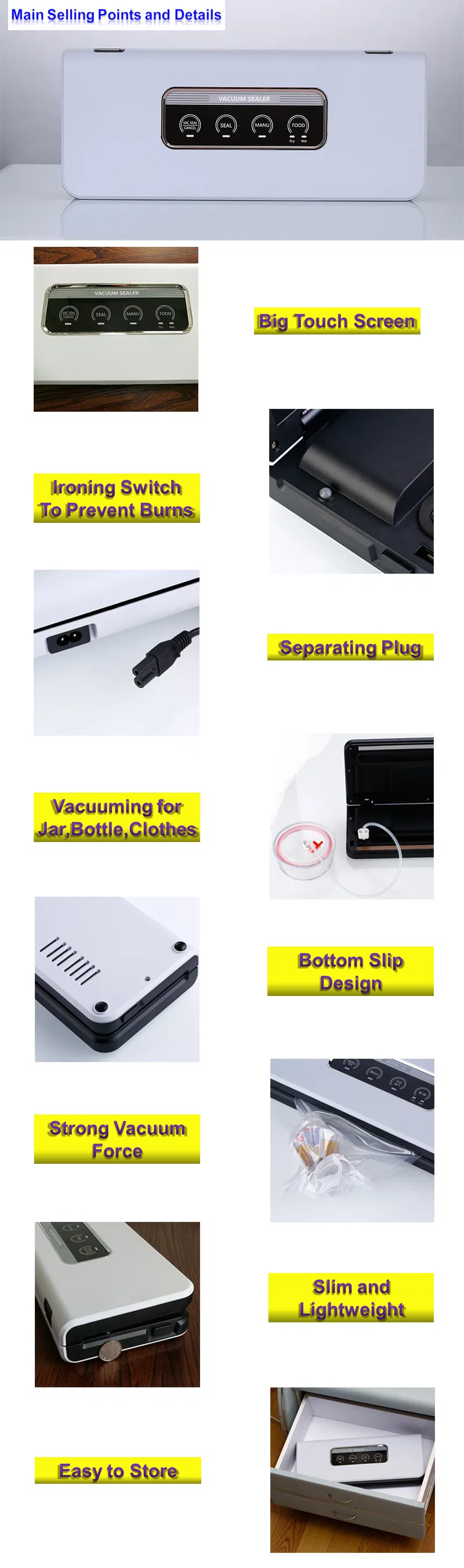 Versatile Dual Function Vacuum Sealer Display