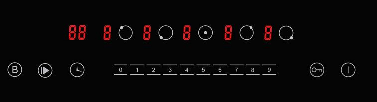 High Power 5 Burner Electric Induction Cooktop for Home Kitchen Cooking