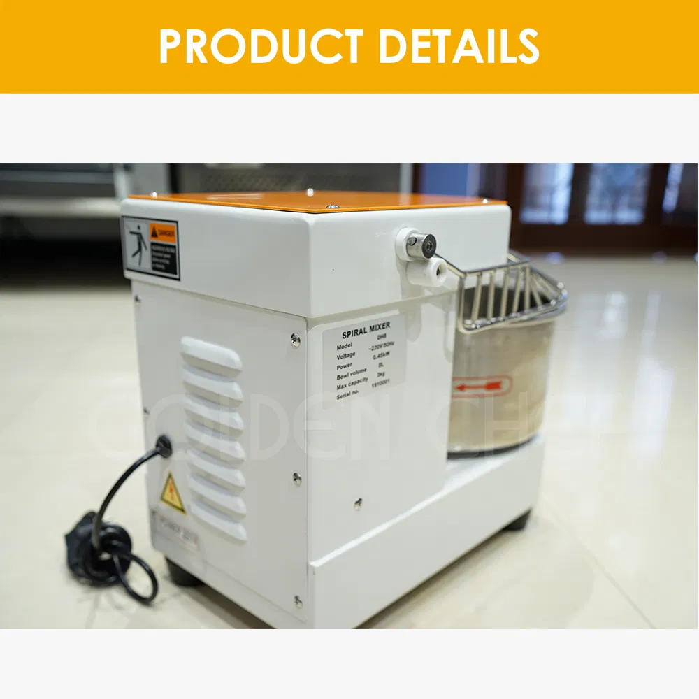 Baking Machine Commercial Table Top Dough Mixer 8L Stand Mixer 3kg Bakery Equipment Small Dough Kneader Pizza Spiral Mixer