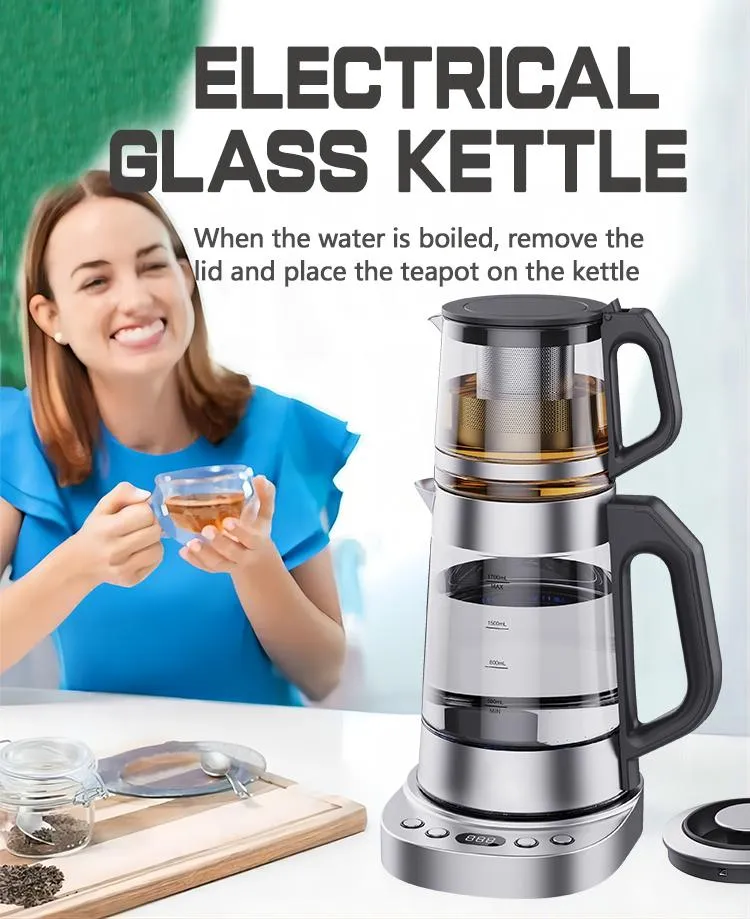 Glass Electric Kettle Tea Maker View 1