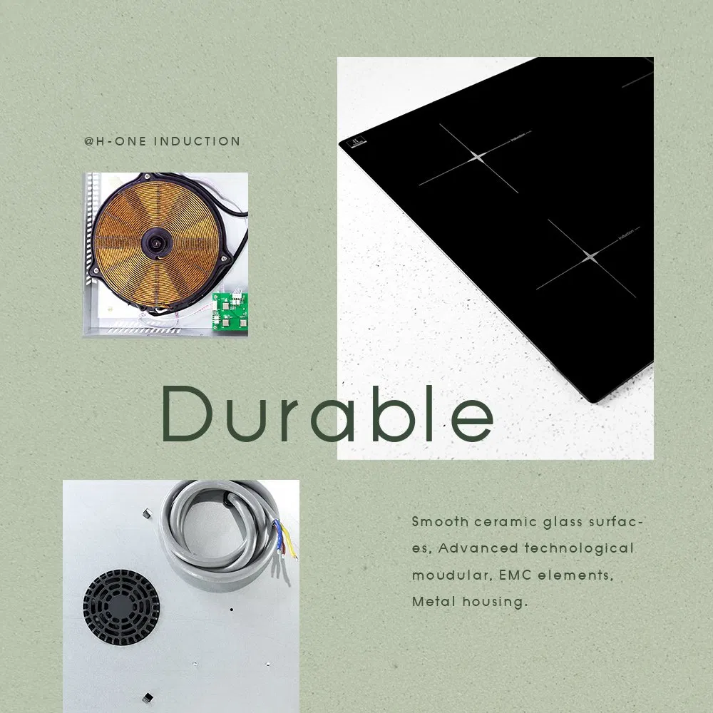 Factory Sale 220V Induction Cooktop 4 Burner for Countertop with Touch Display