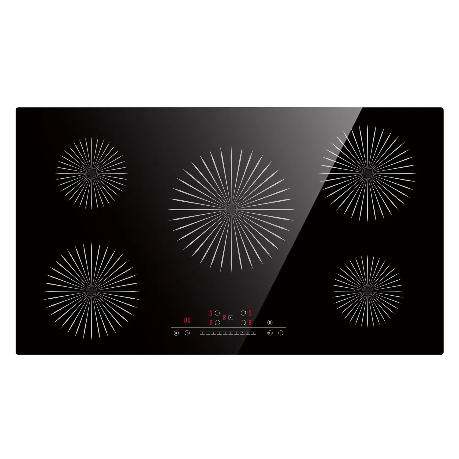 High Power 5 Burner Electric Induction Cooktop for Home Kitchen Cooking