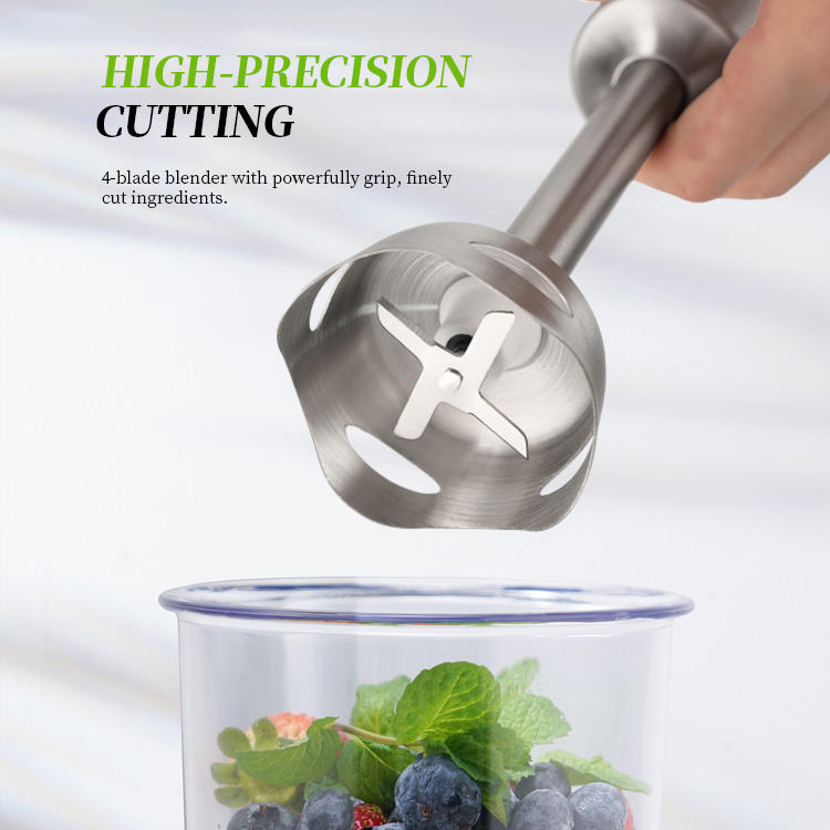 Gd0r Immersion Blender7 In1hand150owheavy Duty Motor Speed Controturbo Mode Handheld Stainless Steel Stick Blender