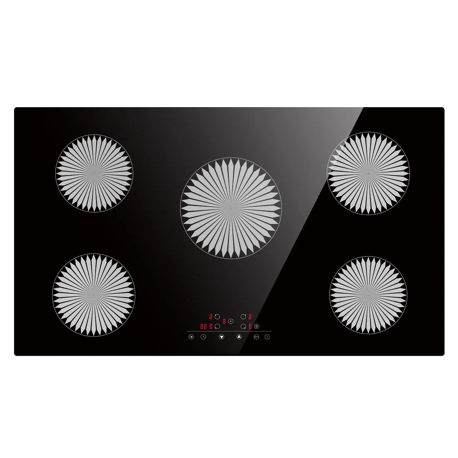 High Power 5 Burner Electric Induction Cooktop for Home Kitchen Cooking