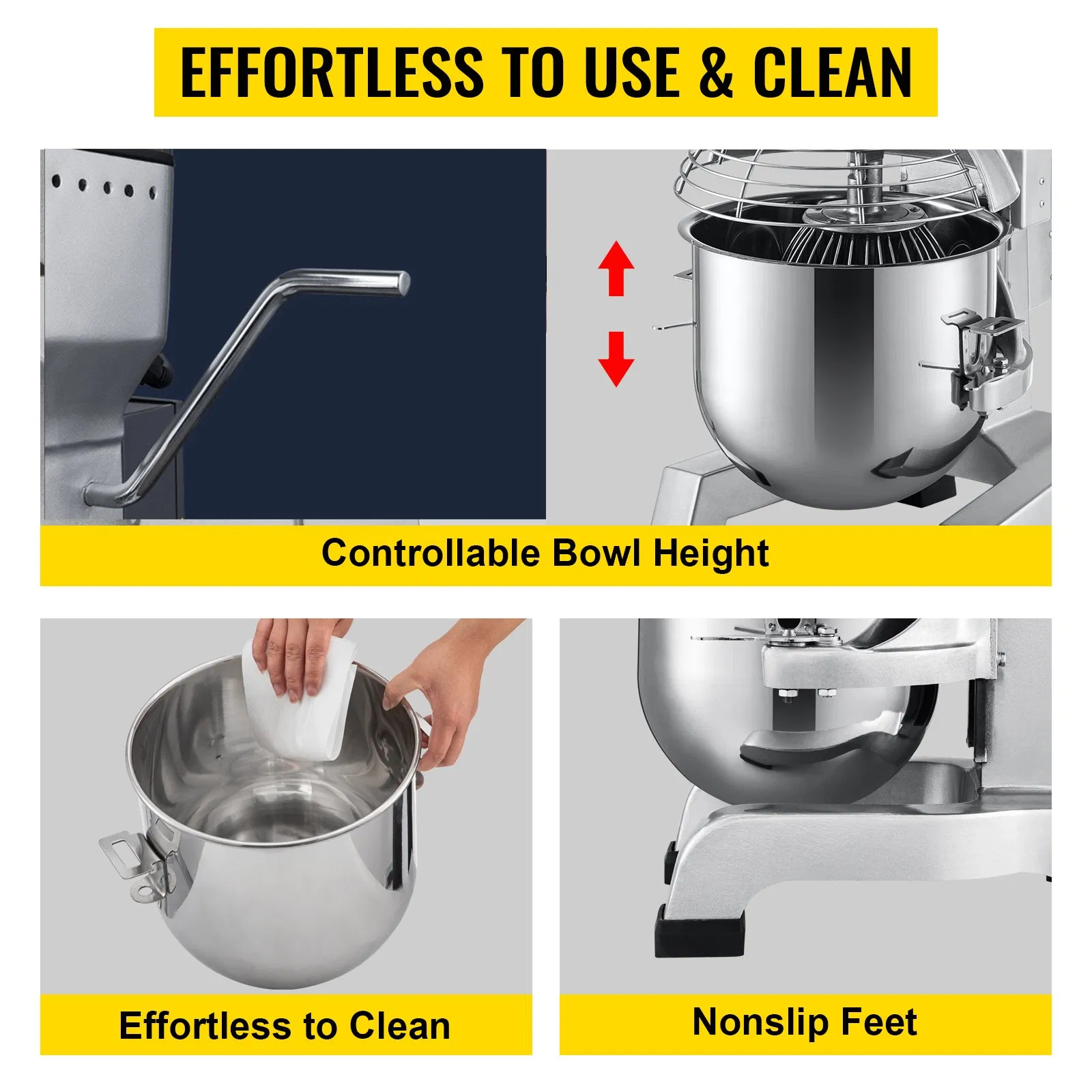 Multi-Functional Planetary Stand Mixer and Kitchen Food Mixer for Whipping and Mixing (10E)