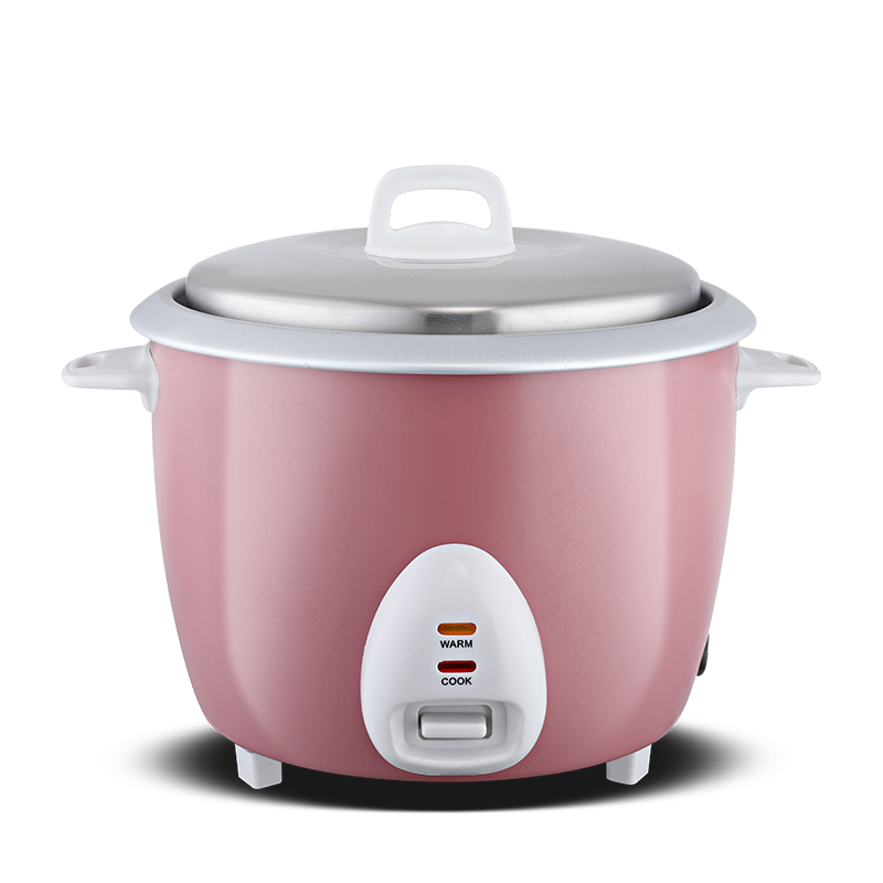 China Supplier Black Mechanical Electric Rice Cooker with Glass Lid Cook/Warm Indicator