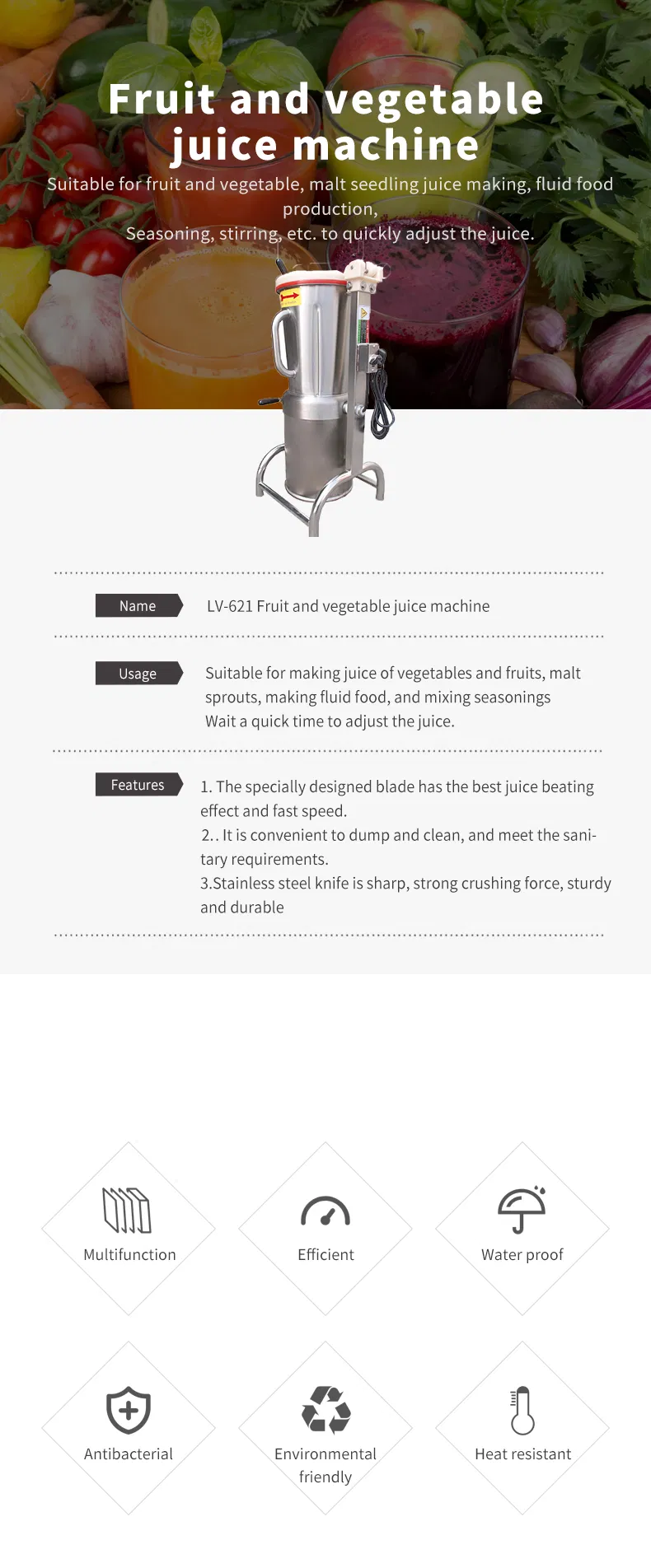 Juicer Machine Detail 1