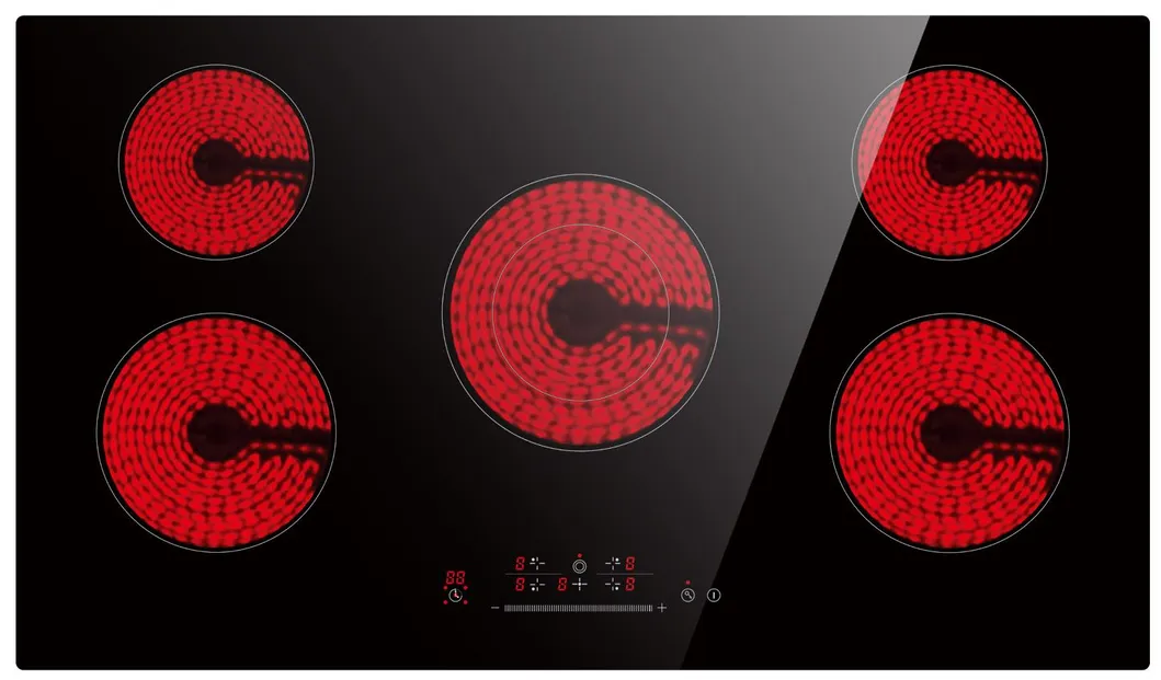 5 Burner Cooktop Overview