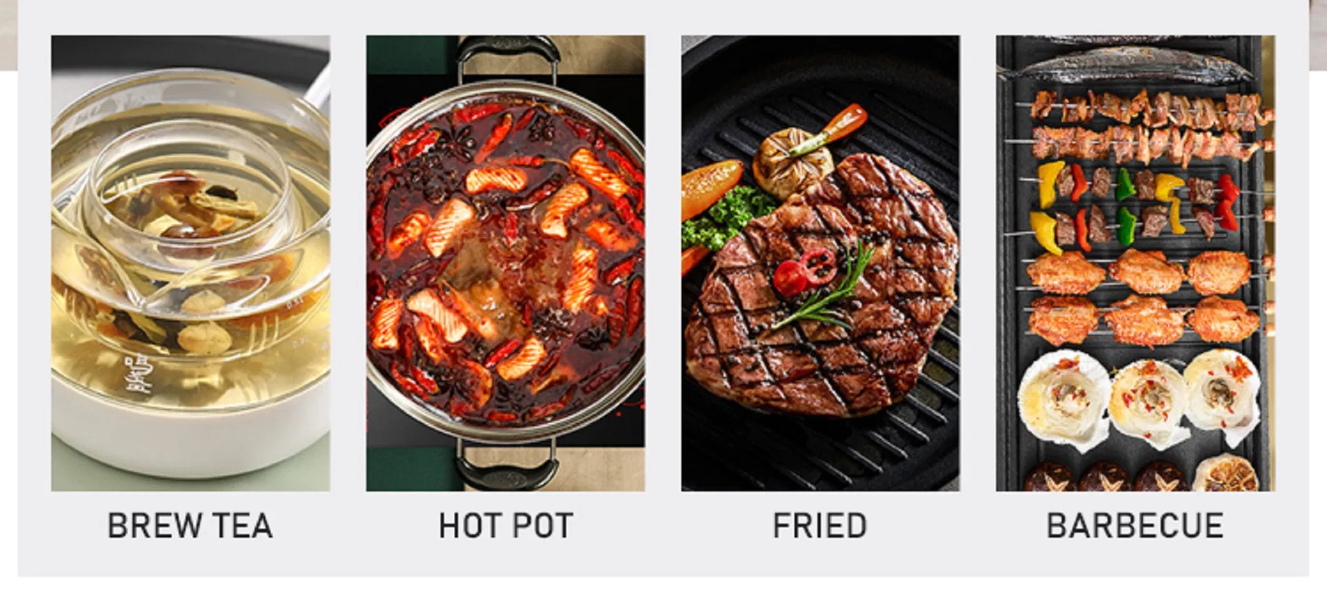 New Design Portable Induction Cooktop with Touch Control Mini 2200W Induction Cooker