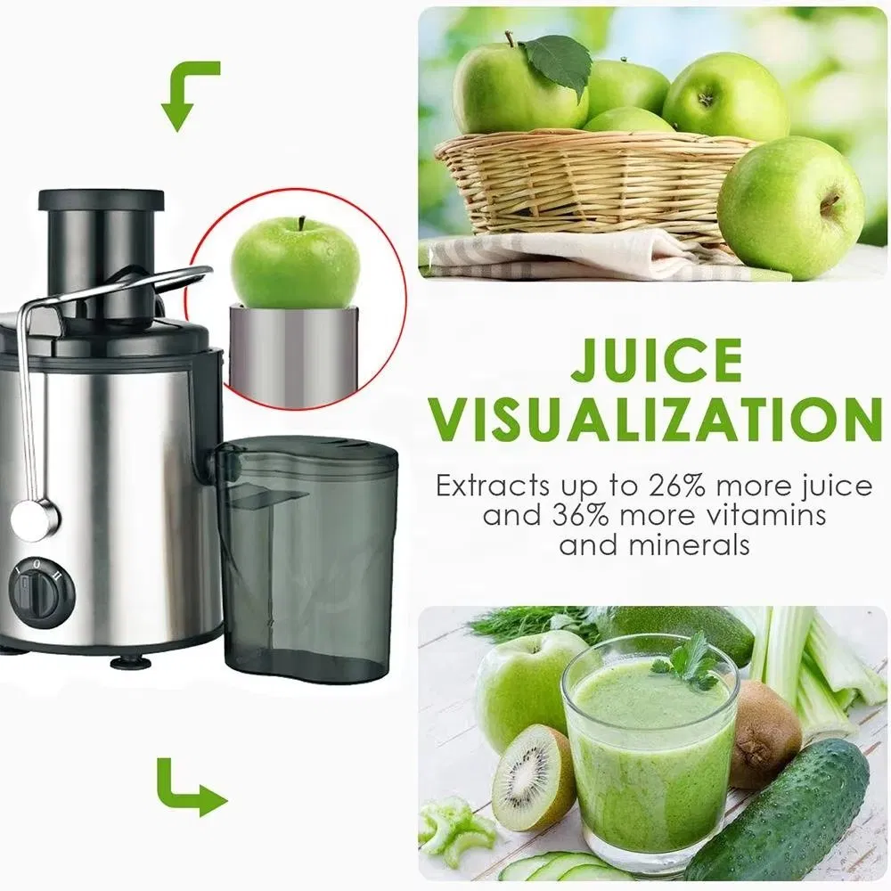High Quality Automatic Big Mouth Slow Screw Cold Press Juicer Juice Extractor