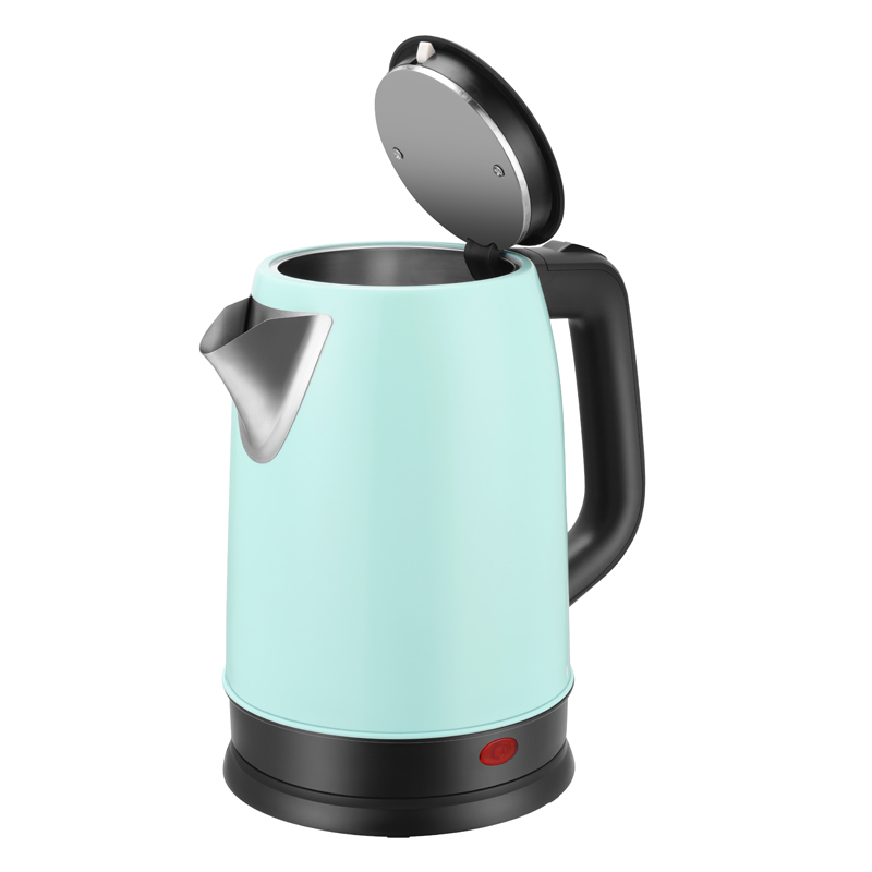 2.0L Electric Kettle - 201/304 Stainless Steel Inside, Color Painted Outside