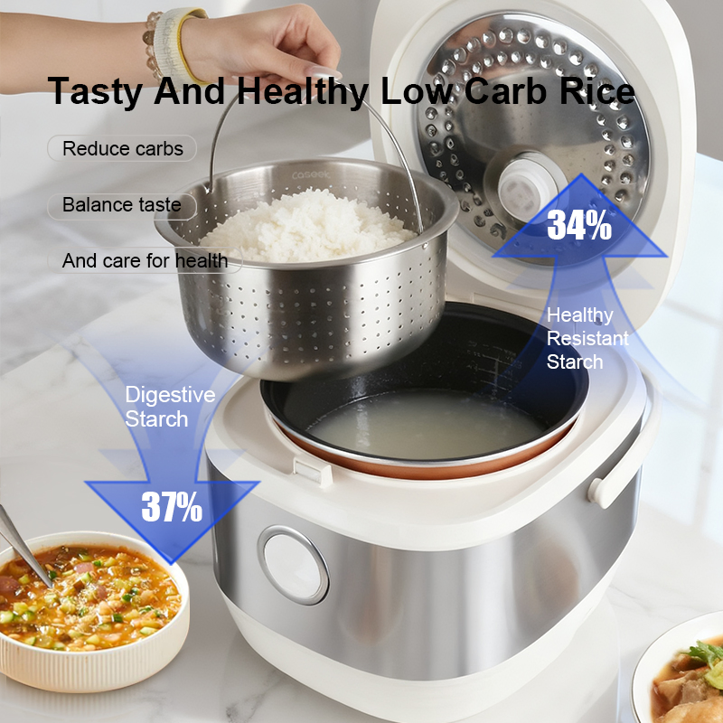 Non-Stick Coating Electric Rice Cooker Easy Cleaning 3L/4L/5L Inner Pot