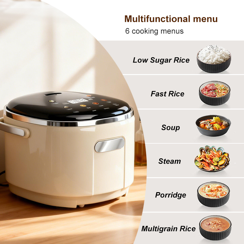 Factory Wholesale 4L Multifunctional Ih Smart Digital Low Sugar Electric Rice Cooker