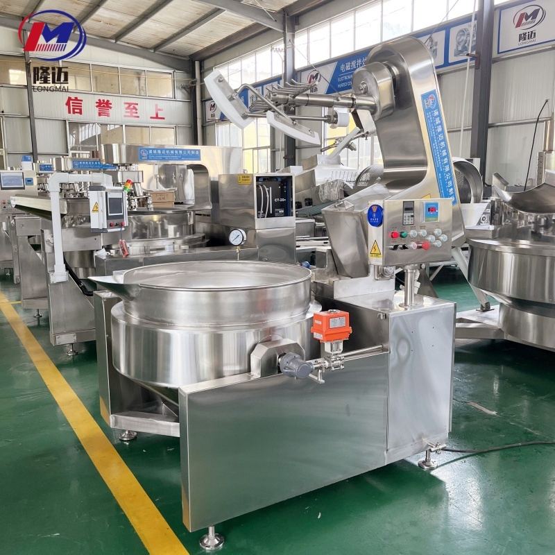 Automatic Tilting Gas Electric Steam Chicken Cooking Mixer Planetary Double Jacketed Kettle