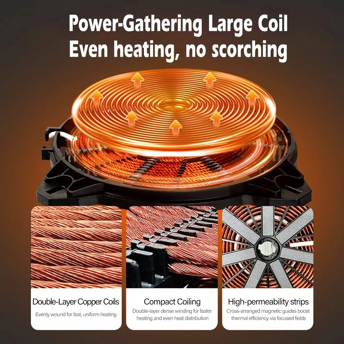 Professional Induction Cooktop with Integrated Shelf for Easy Use