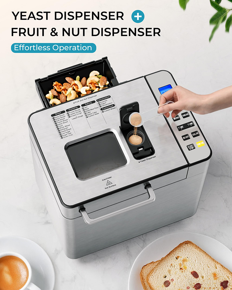 Wholesale Home and Commercial Bread Maker with Gluten-Free Setting for Global Appliance Importers