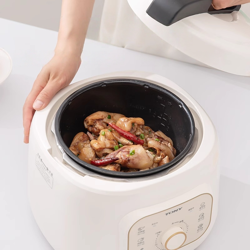Tony 2L Digital Rice Cooker with Advanced 90kpa Pressure System