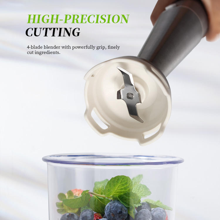 Baby Food Soup Puree Cake Cappuccino Latte Immersion Blender Hand Held Stainless Steel Stickblender