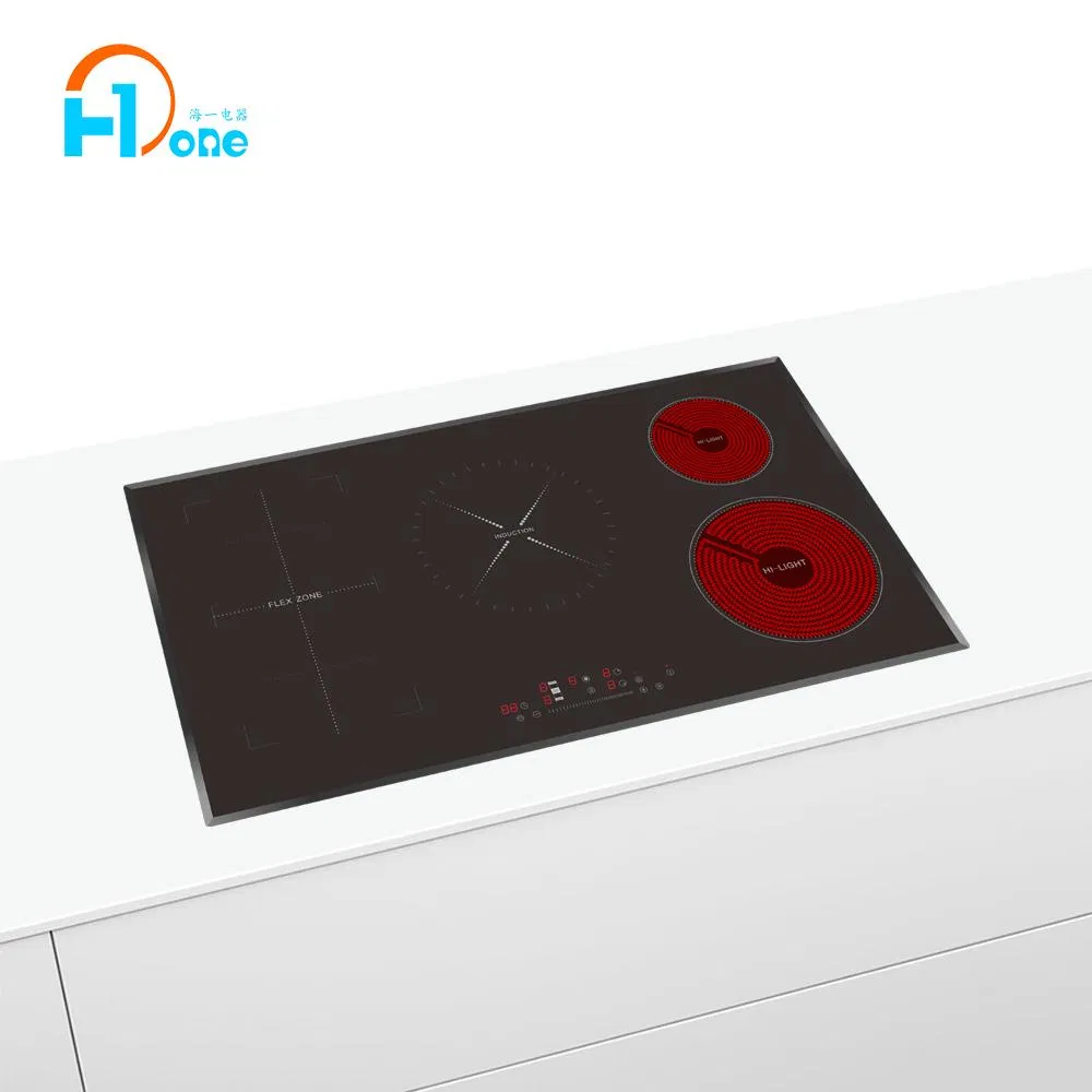 Hybrid Induction Premium 2 in 1 Five Burner Electric Induction - Infrared Ceramic Hob Cooker Cooktop