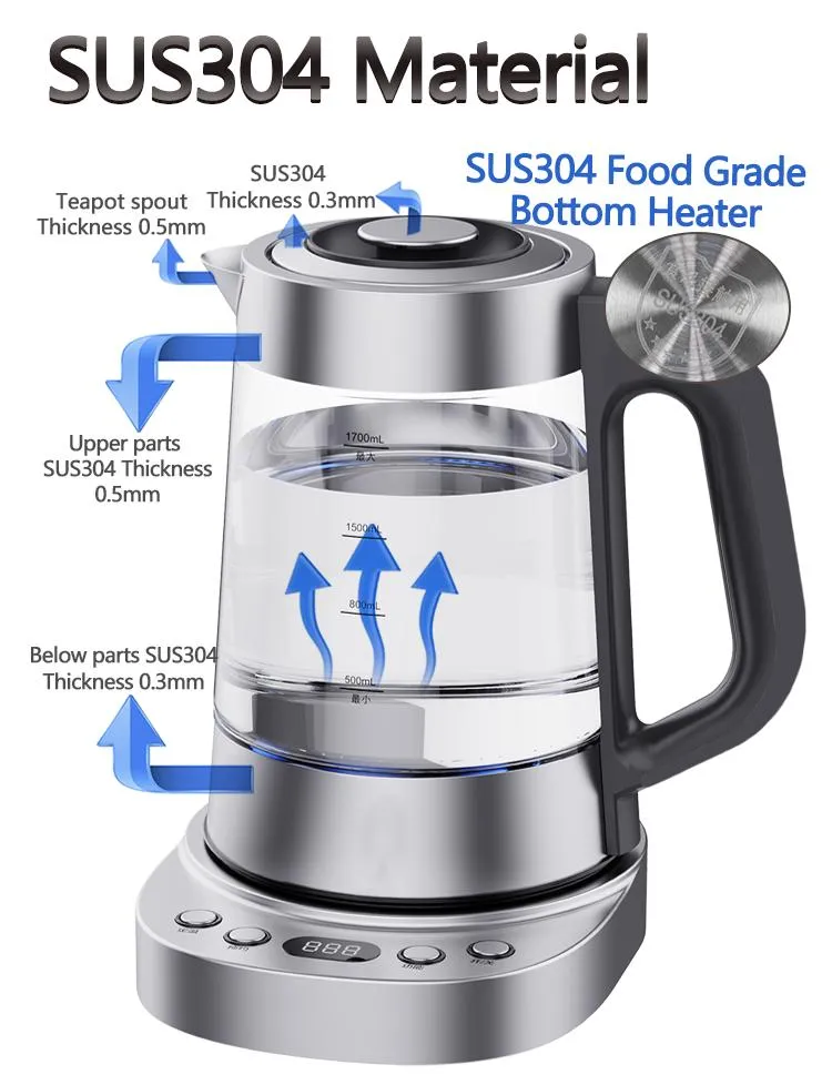 Glass Electric Kettle Detail 3