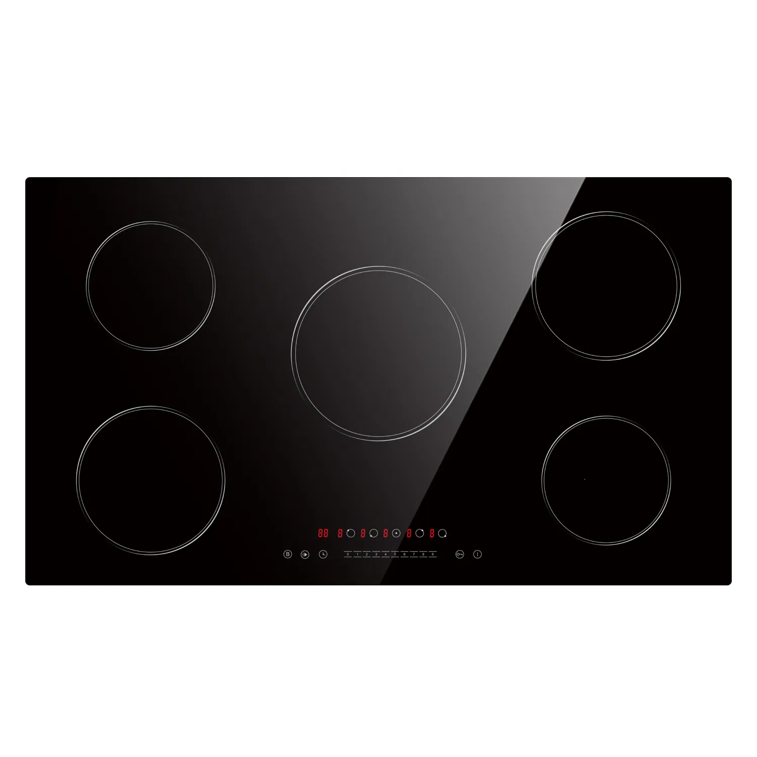 High Power 5 Burner Electric Induction Cooktop for Home Kitchen Cooking