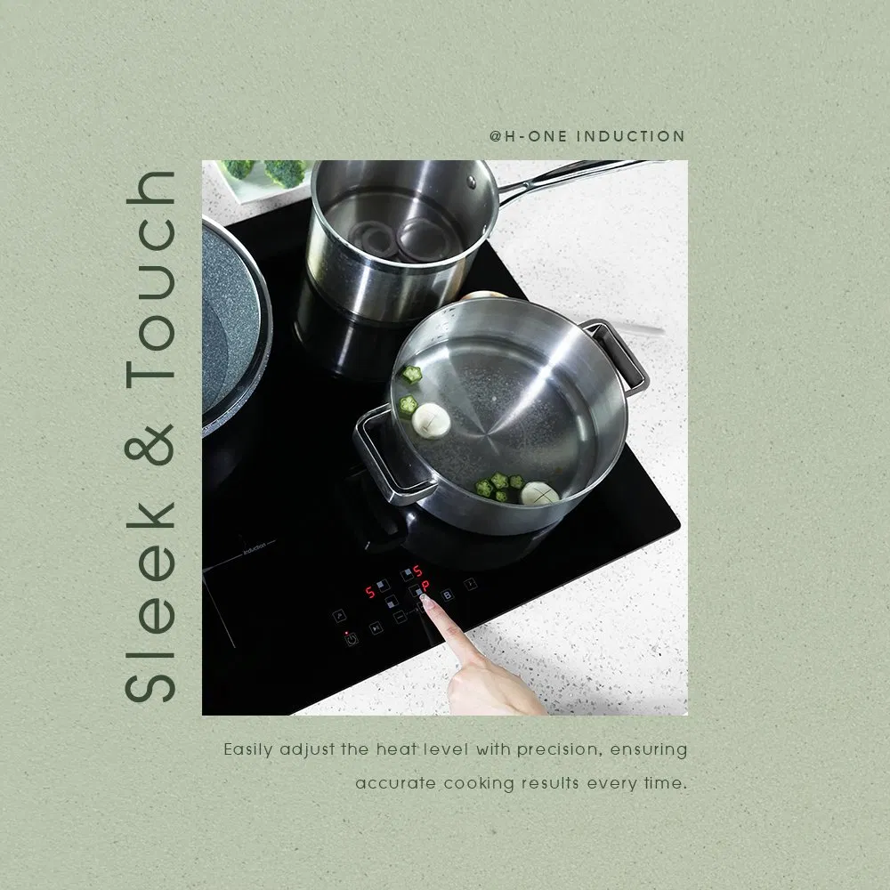 Factory Sale 220V Induction Cooktop 4 Burner for Countertop with Touch Display