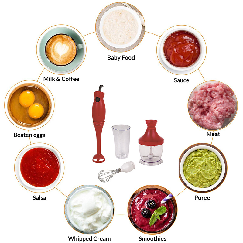 200W Custom Multi-Purpose Kitchen Electronic Household Appliances Mixer Immersion Hand Blender