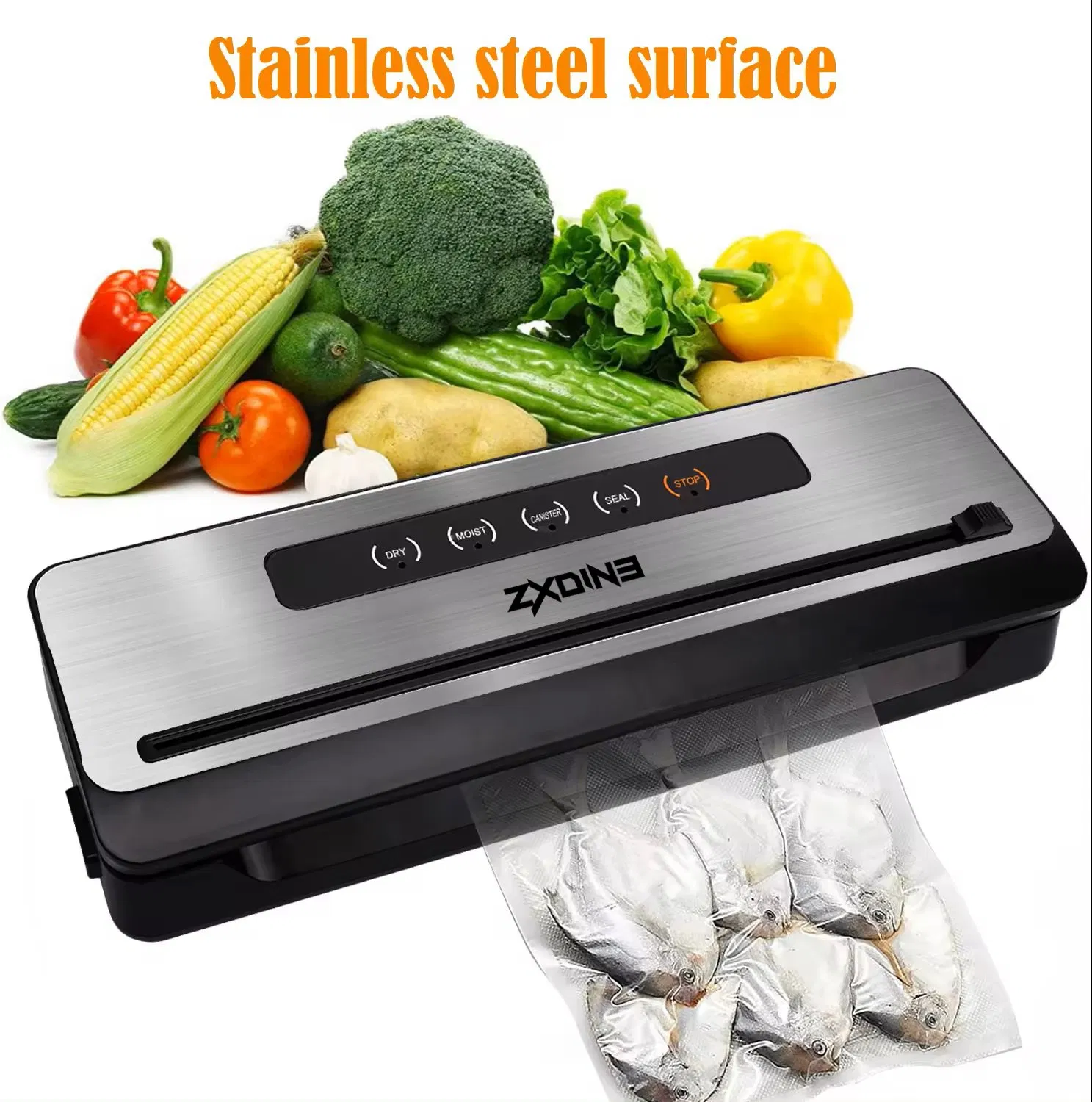 12V / 240V Outdoor Indoor Camping Food Vacuum Sealer Stainless Steel