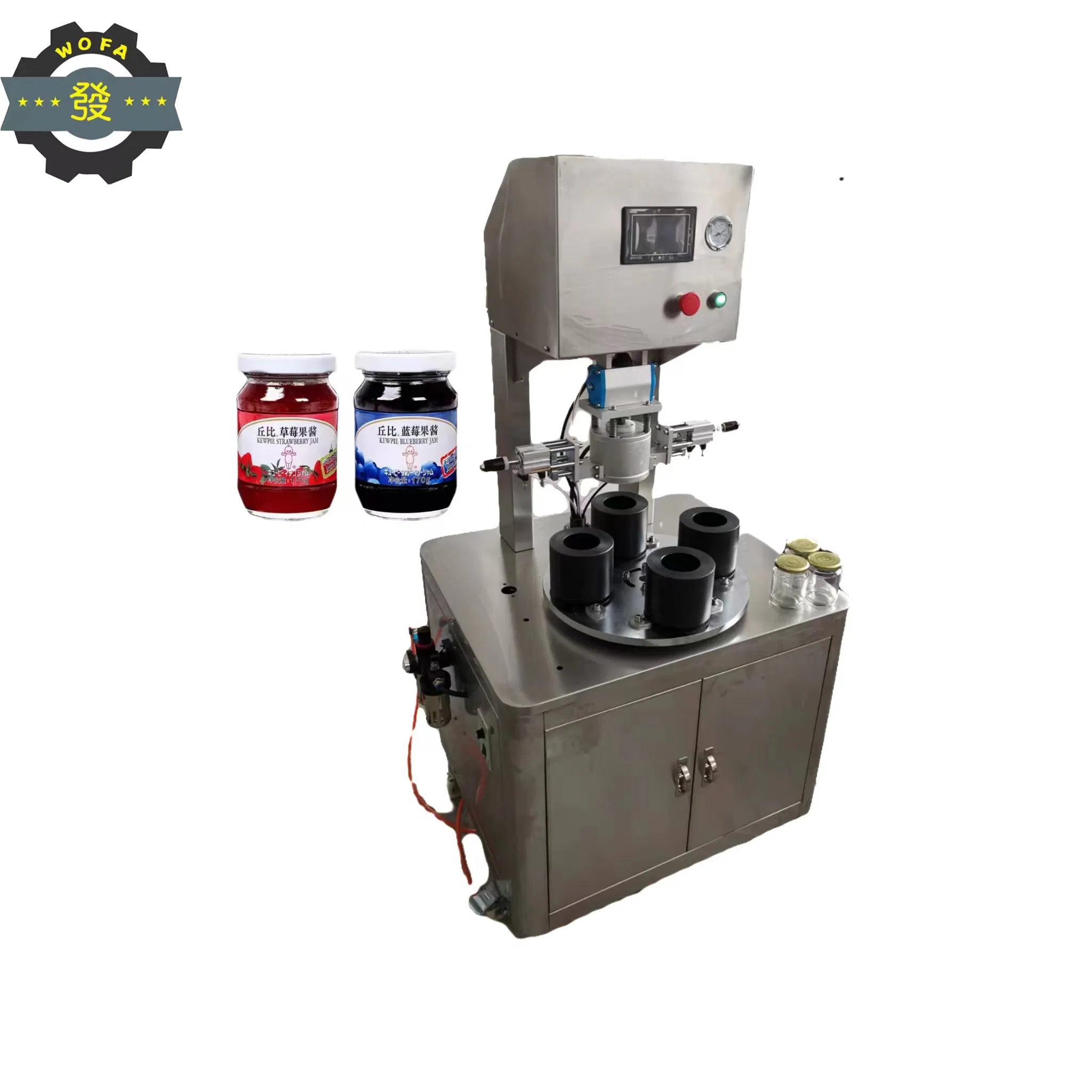 Jia He Wf-Xg4 Tomato Sauce Vacuum Sealer Machine Bottle Sealer Vacuum Sealer Capping Machine for Bottle Capper Glass Jar