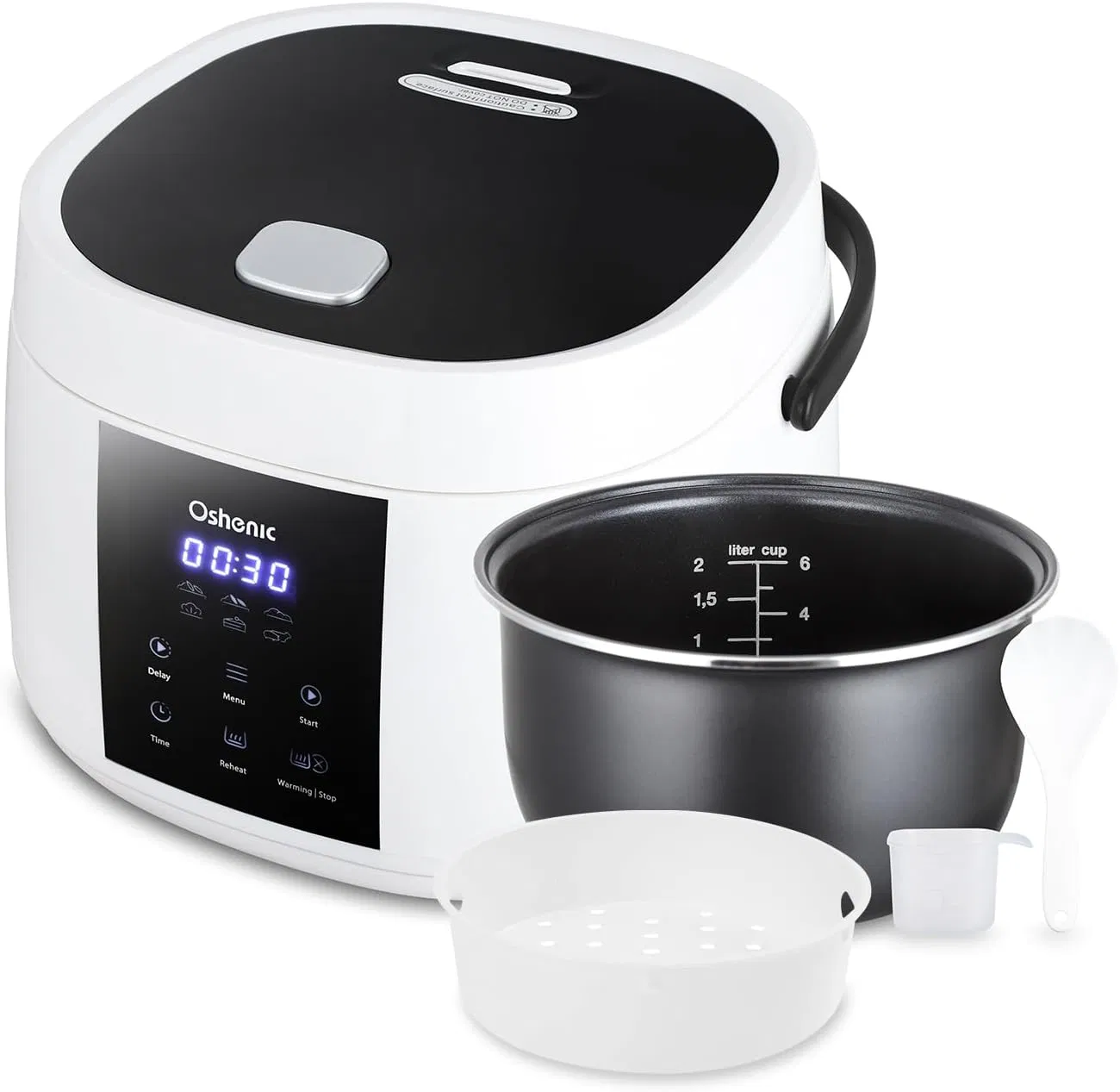 Digital Rice Cooker Multi Functional to Cook Rice, Congee, Steam, Cake, Stew.