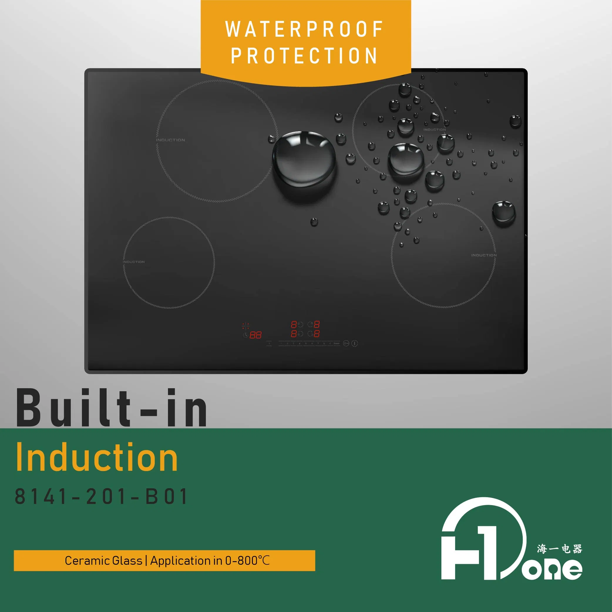 Energy-Efficient Induction Cooktop Features 4 Cooking Zones in Black 30''