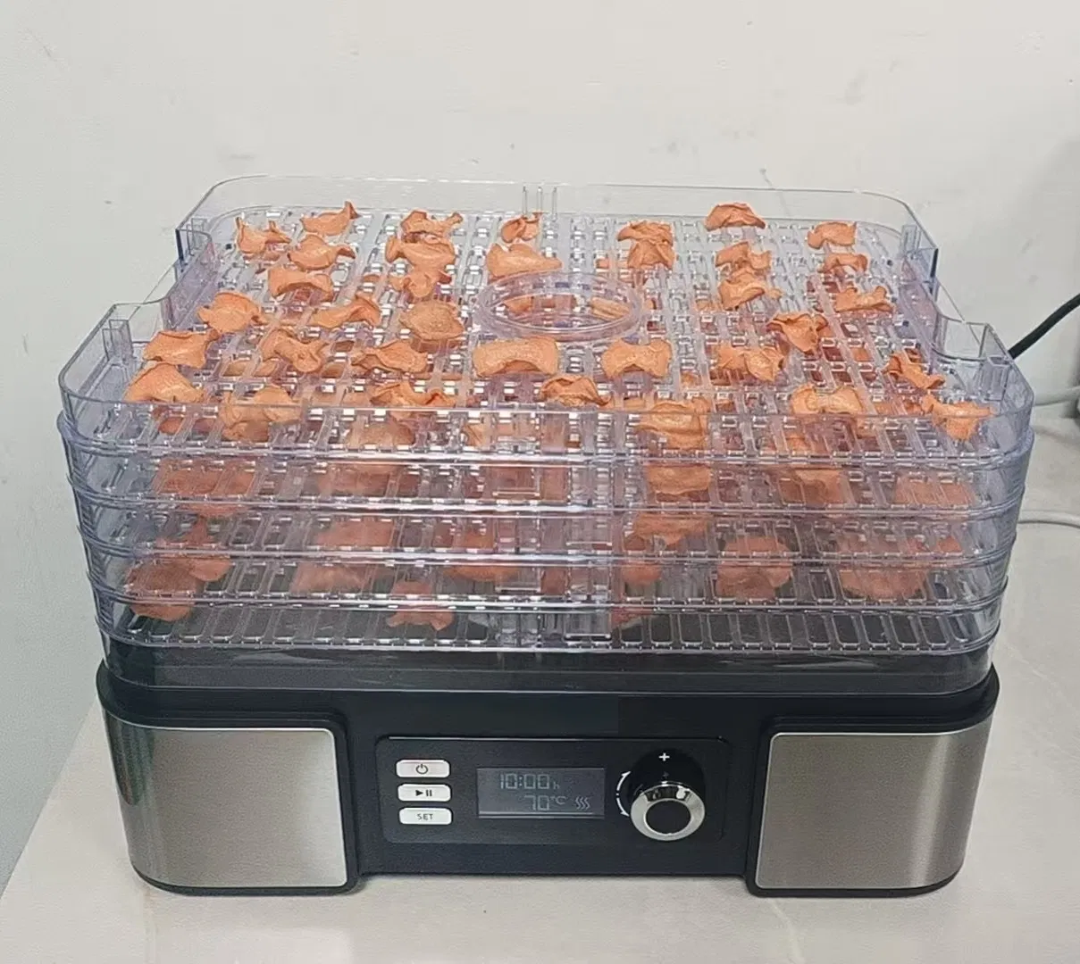 LCD Food Dehydrator 1-24h Temperature 35-70