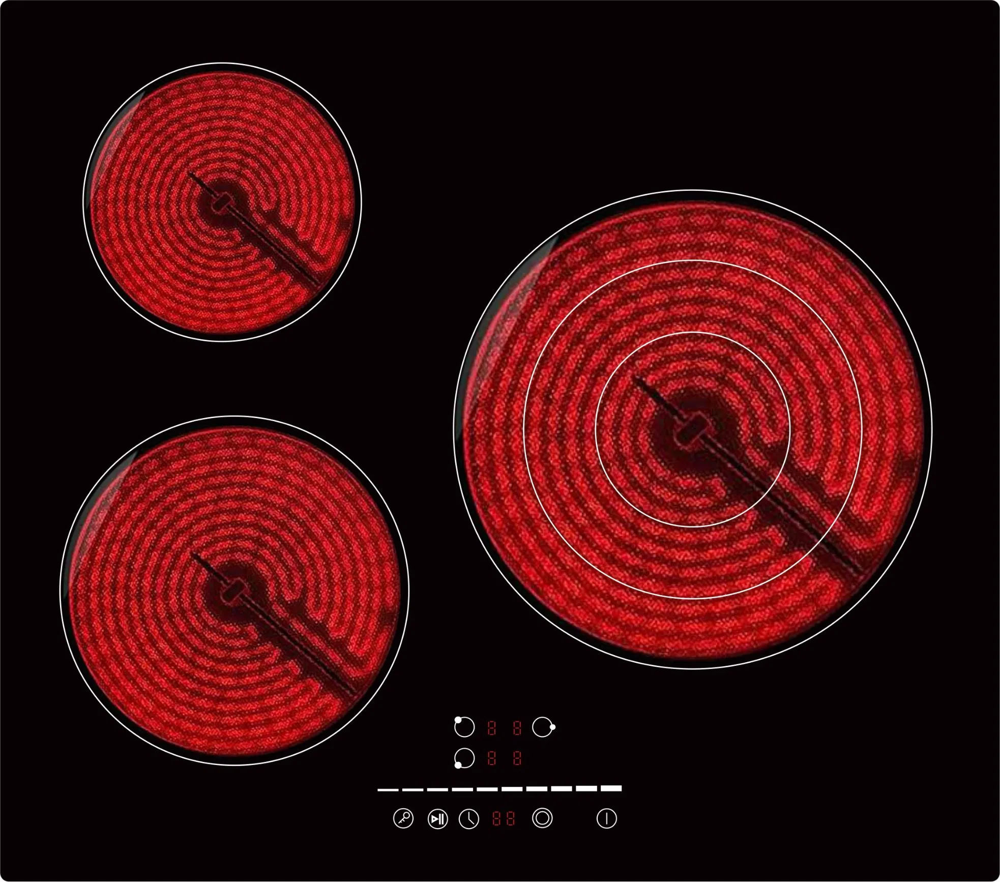 European Electric Cooktop with Ceramic Induction