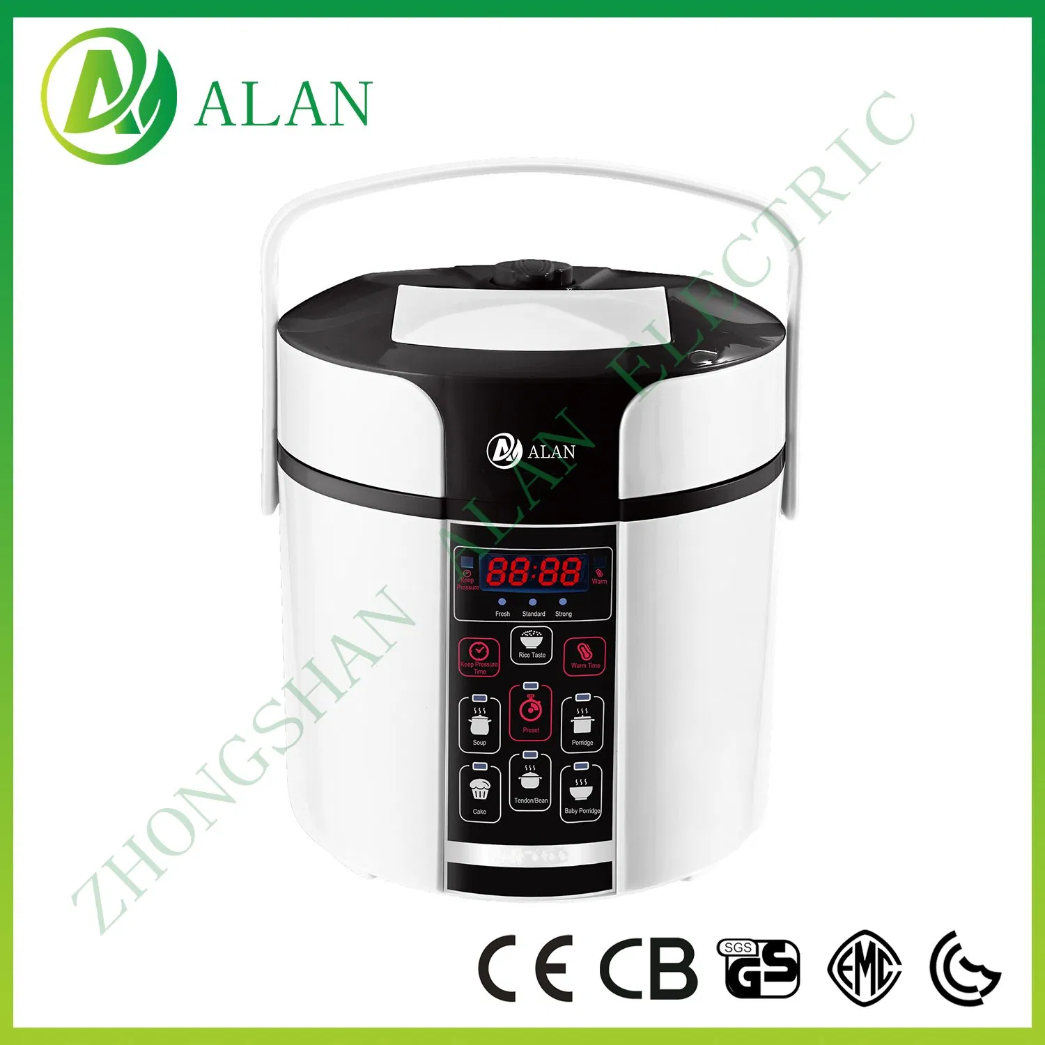 Big LCD Screen Metal Mixed Plastic Body 5/6L Electric Pressure Cooker