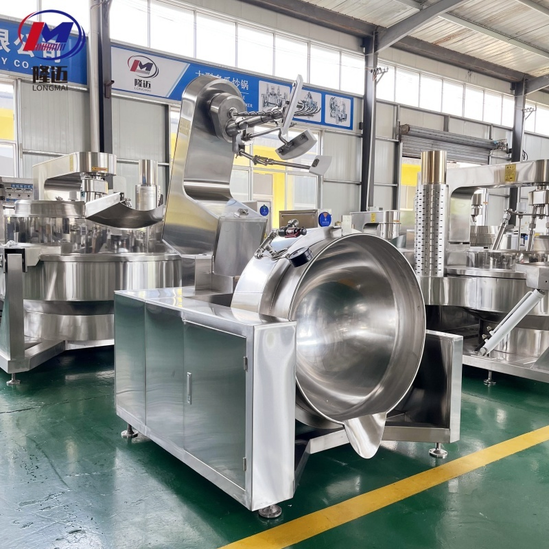 Automatic Tilting Gas Electric Steam Chicken Cooking Mixer Planetary Double Jacketed Kettle