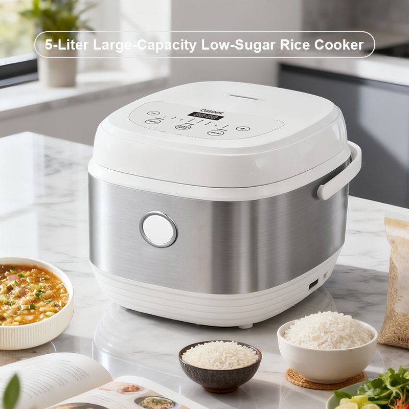 Non-Stick Coating Electric Rice Cooker Easy Cleaning 3L/4L/5L Inner Pot